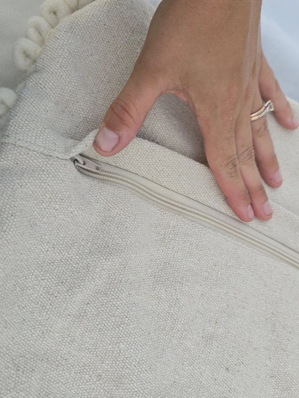 Quince Kai Wool 1 Pillow Cover Textured Boho